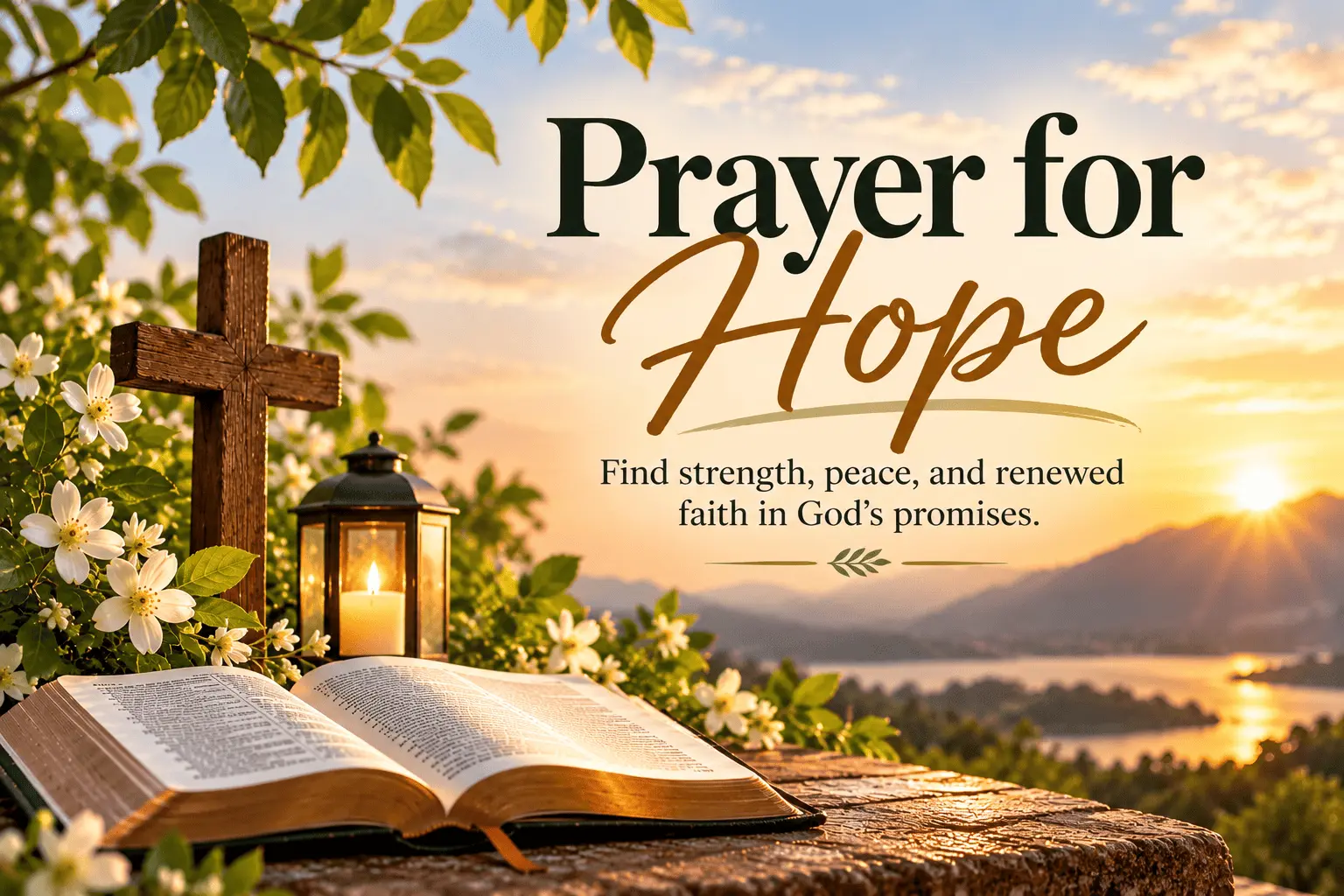 Prayer for Hope: Finding Strength, Faith, and Comfort in Difficult Times
